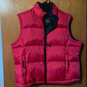 Red vest, Fluffy women’s cut size extra large